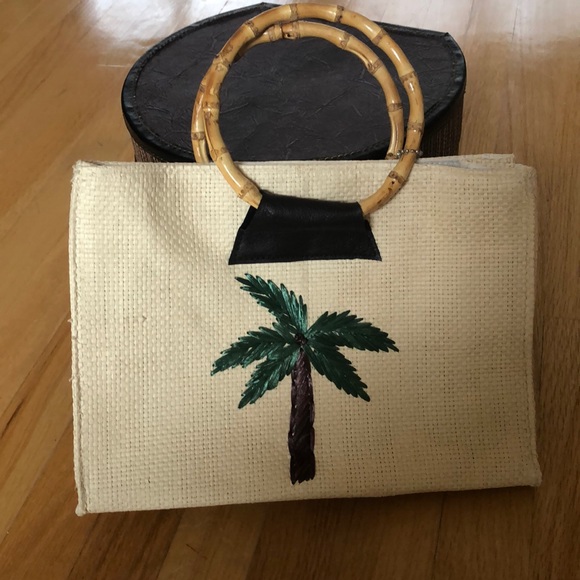 🌴Palm Tree Canvas Bamboo bag🌴 - Picture 8 of 8